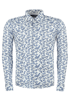 CAMISA SOCIAL OGOCHI MANGA LONGA CONFORTAVEL SLIM ESTAMPADA 0014284220001